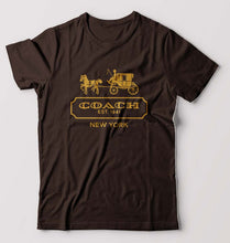 Load image into Gallery viewer, Coach T-Shirt for Men-S(38 Inches)-Coffee Brown-Ektarfa.online

