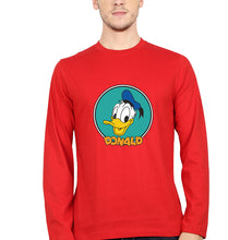 Load image into Gallery viewer, Donald Duck Full Sleeves T-Shirt for Men-Red-Ektarfa.online
