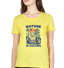Load image into Gallery viewer, Nature T-Shirt for Women-XS(32 Inches)-Yellow-Ektarfa.online
