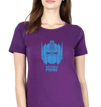 Load image into Gallery viewer, Optimus Prime T-Shirt for Women-Purple-Ektarfa.online
