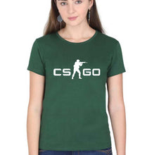 Load image into Gallery viewer, Counter-strike Global Offensive(CS GO) T-Shirt for Women-Dark Green-Ektarfa.online
