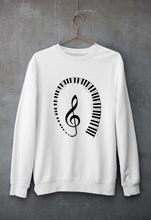 Load image into Gallery viewer, Piano Unisex Sweatshirt for Men/Women-White-Ektarfa.online
