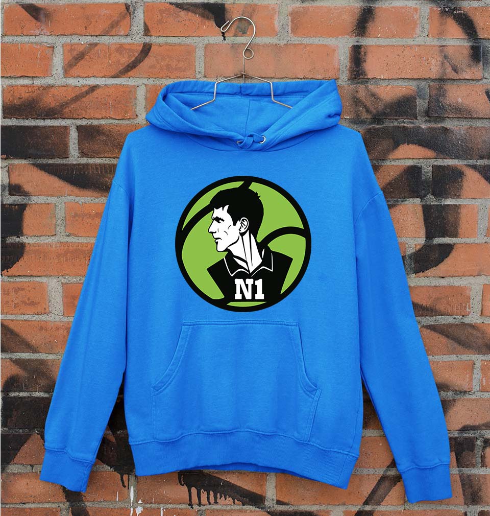 Novak Djokovic Unisex Hoodie for Men/Women-Royal Blue-Ektarfa.online