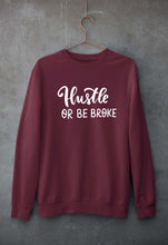 Load image into Gallery viewer, Hustle Unisex Sweatshirt for Men/Women-S(40 Inches)-Maroon-Ektarfa.online
