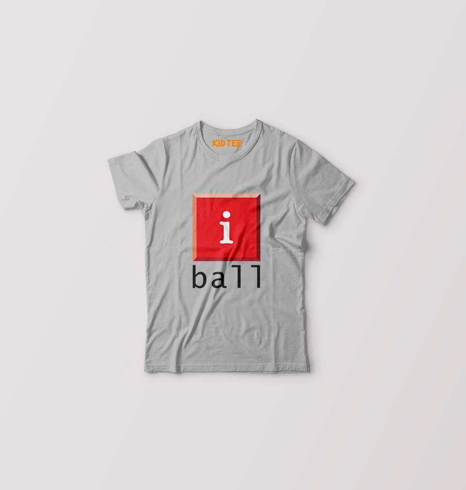 I Ball Kids T-Shirt for Boy/Girl-Grey-Ektarfa.online