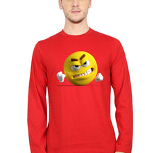 Load image into Gallery viewer, Angry Emoji Full Sleeves T-Shirt for Men-Red-Ektarfa.online
