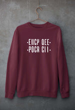 Load image into Gallery viewer, EIIGY QEE POCR CII (Fuck Off) Unisex Sweatshirt for Men/Women-Maroon-Ektarfa.online
