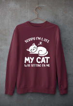 Load image into Gallery viewer, Cat Unisex Sweatshirt for Men/Women-maroon-Ektarfa.online
