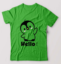 Load image into Gallery viewer, Penguin Hello T-Shirt for Men-flag green-Ektarfa.online
