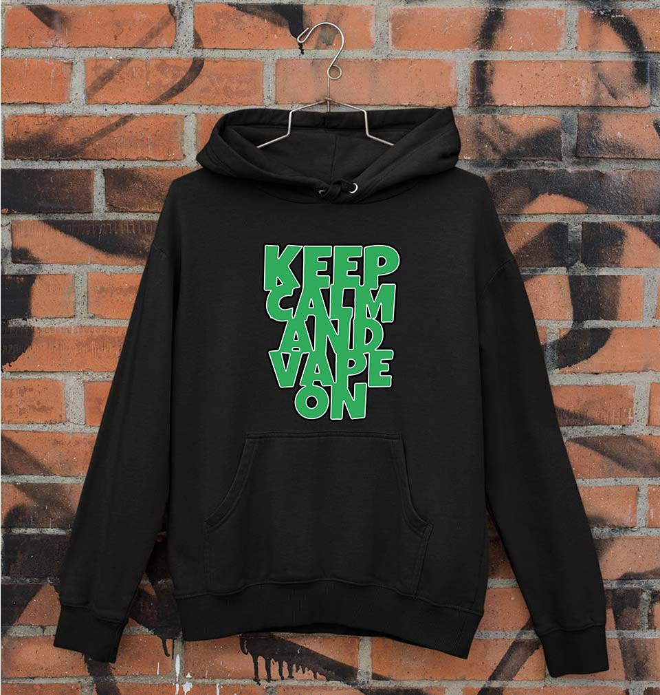 keep calm and vape on Unisex Hoodie for Men/Women-Black-Ektarfa.online