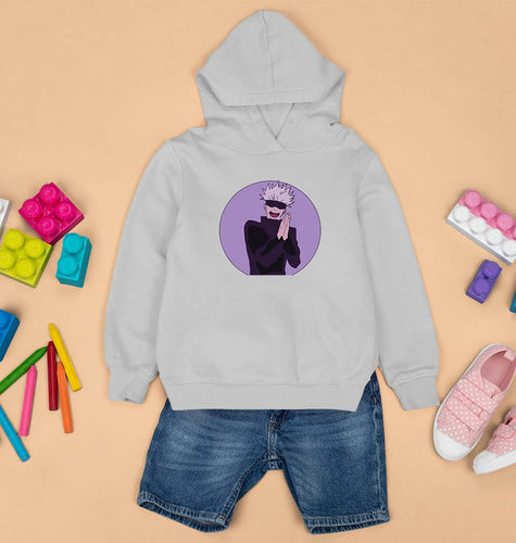 Jujutsu Kaisen Kids Hoodie for Boy/Girl-Grey-Ektarfa.online