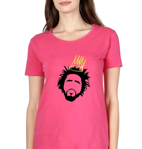 J. Cole T-Shirt for Women-Pink-Ektarfa.online