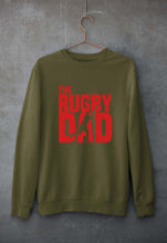 Load image into Gallery viewer, Rugby Dad Unisex Sweatshirt for Men/Women-Olive Green-Ektarfa.online
