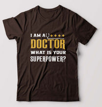 Load image into Gallery viewer, Doctor T-Shirt for Men-Coffee Brown-Ektarfa.online
