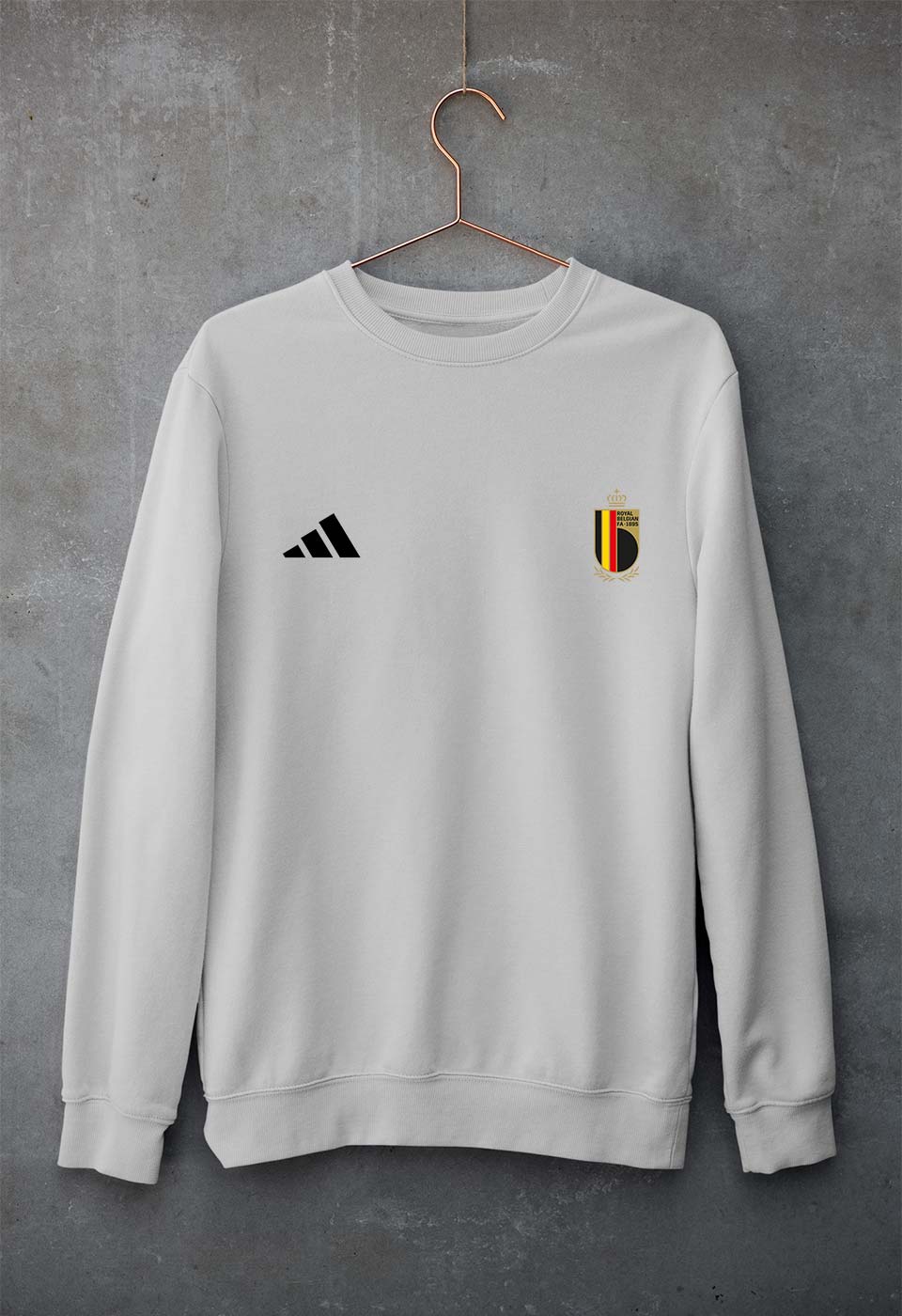 Belgium Football Unisex Sweatshirt for Men/Women-Grey Melange-Ektarfa.online