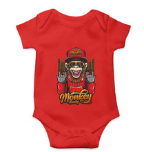 Load image into Gallery viewer, Hip Hop Monkey Kids Romper For Baby Boy/Girl-0-5 Months(18 Inches)-RED-Ektarfa.online
