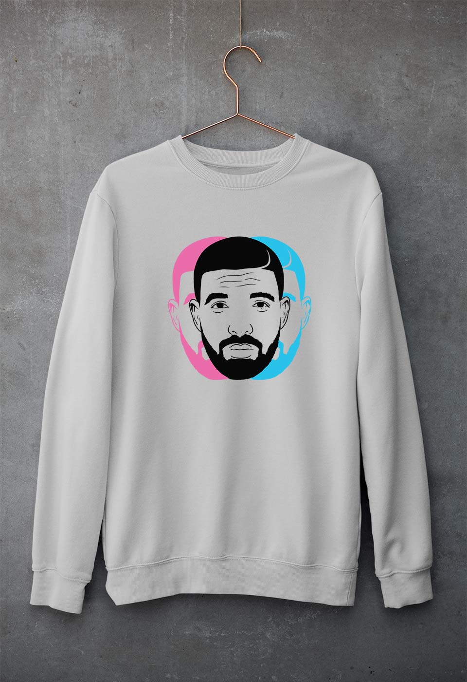Drake Unisex Sweatshirt for Men/Women-Grey Melange-Ektarfa.online