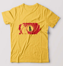 Load image into Gallery viewer, James Bond 007 T-Shirt for Men-Golden Yellow-Ektarfa.online
