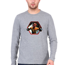 Load image into Gallery viewer, Nate Diaz UFC Full Sleeves T-Shirt for Men-Grey Melange-Ektarfa.online
