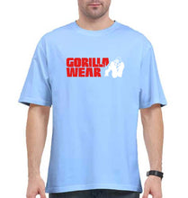 Load image into Gallery viewer, Gorilla Wear Oversized T-Shirt for Men-Baby Blue-Ektarfa.online
