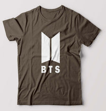 Load image into Gallery viewer, BTS T-Shirt for Men-Olive Green-Ektarfa.online
