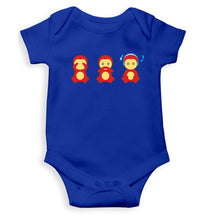 Load image into Gallery viewer, The Three wise monkeys Kids Romper For Baby Boy/Girl-0-5 Months(18 Inches)-Royal Blue-Ektarfa.online
