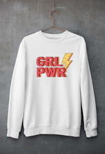 Load image into Gallery viewer, Feminist Girl Power Unisex Sweatshirt for Men/Women-S(40 Inches)-White-Ektarfa.online
