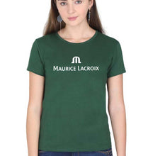 Load image into Gallery viewer, Maurice Lacroix T-Shirt for Women-XS(32 Inches)-Dark Green-Ektarfa.online
