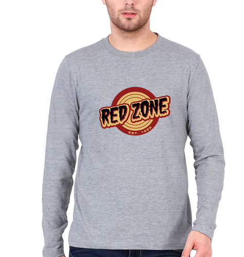 Red Zone Full Sleeves T-Shirt for Men-Grey-Ektarfa.online