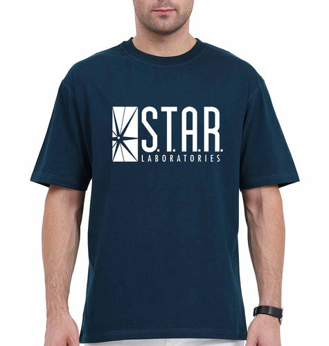 Star laboratories Oversized T-Shirt for Men-Petrol Blue-Ektarfa.online