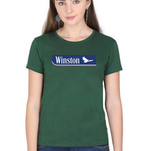 Load image into Gallery viewer, Winston T-Shirt for Women-XS(32 Inches)-Dark Green-Ektarfa.online
