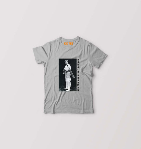 Donald Bradman Kids T-Shirt for Boy/Girl-Grey-Ektarfa.online