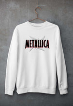 Load image into Gallery viewer, Metallica Unisex Sweatshirt for Men/Women-S(40 Inches)-White-Ektarfa.online
