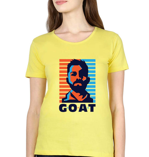 Virat Kohli T-Shirt for Women-Yellow-Ektarfa.online