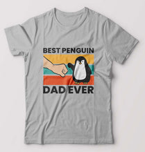 Load image into Gallery viewer, Penguin Dad T-Shirt for Men-Grey Melange-Ektarfa.online
