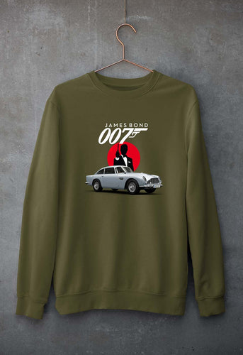 James Bond (007) Unisex Sweatshirt for Men/Women-Olive Green-Ektarfa.online