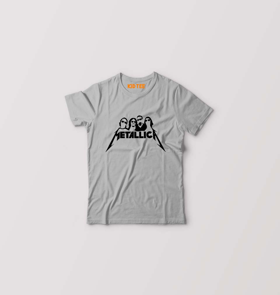 Metallica Kids T-Shirt for Boy/Girl-Grey-Ektarfa.online