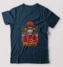 Load image into Gallery viewer, Hip Hop Monkey T-Shirt for Men-Petrol Blue-Ektarfa.online
