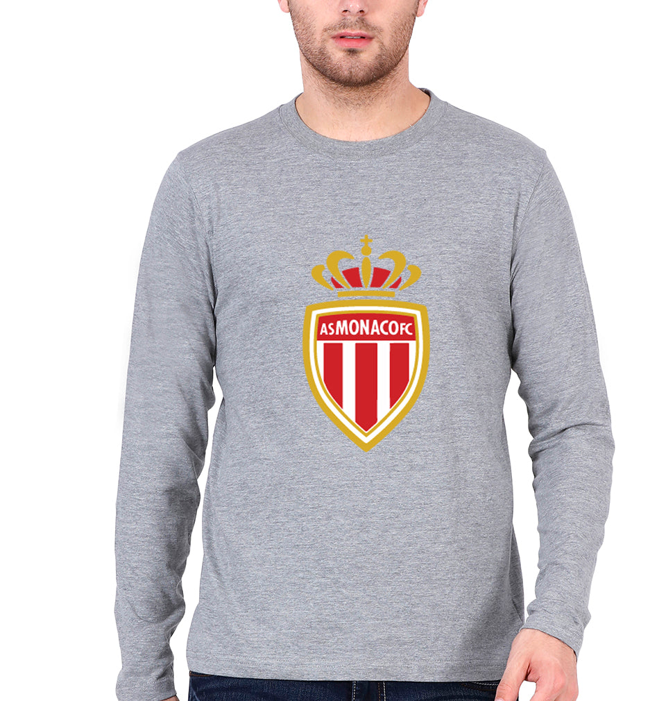 Monaco Full Sleeves T-Shirt for Men-Grey Melange-Ektarfa.online