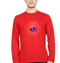 Load image into Gallery viewer, Psychedelic Music Peace Love Full Sleeves T-Shirt for Men-S(38 Inches)-Red-Ektarfa.online
