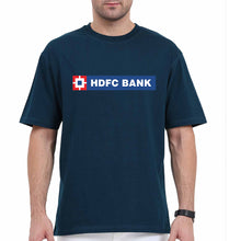 Load image into Gallery viewer, HDFC Bank Oversized T-Shirt for Men-Petrol Blue-Ektarfa.online
