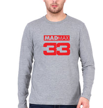 Load image into Gallery viewer, Max Verstappen Full Sleeves T-Shirt for Men-S(38 Inches)-Grey Melange-Ektarfa.online
