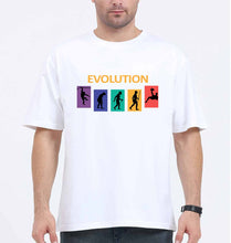 Load image into Gallery viewer, Evolution Football Oversized T-Shirt for Men-White-Ektarfa.online
