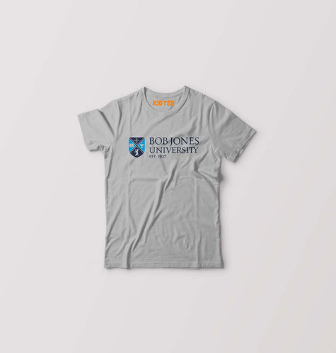 Bob Jones University Kids T-Shirt for Boy/Girl-Grey-Ektarfa.online