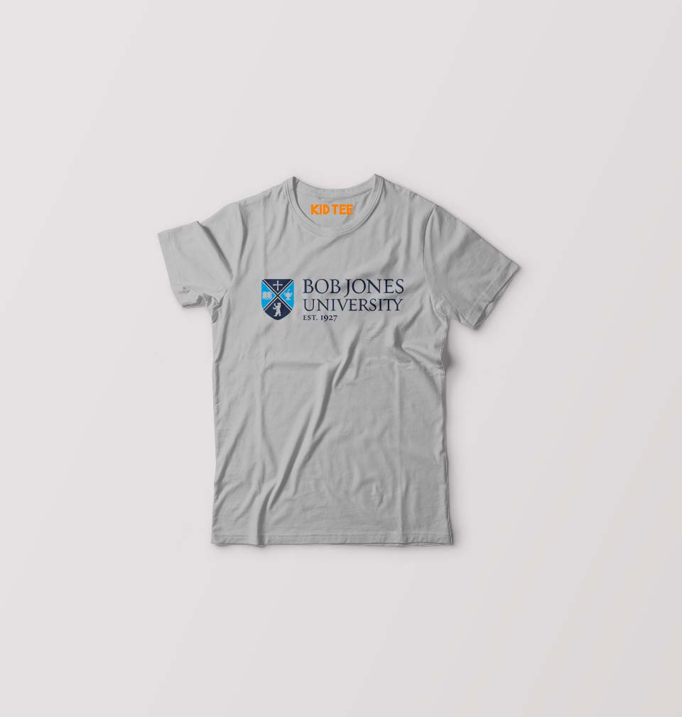 Bob Jones University Kids T-Shirt for Boy/Girl-Grey-Ektarfa.online