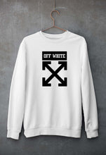 Load image into Gallery viewer, Off White Unisex Sweatshirt for Men/Women-S(40 Inches)-White-Ektarfa.online
