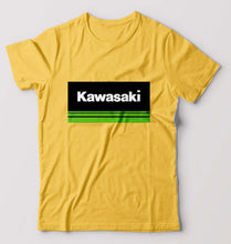 Load image into Gallery viewer, Kawasaki T-Shirt for Men-S(38 Inches)-Golden Yellow-Ektarfa.online
