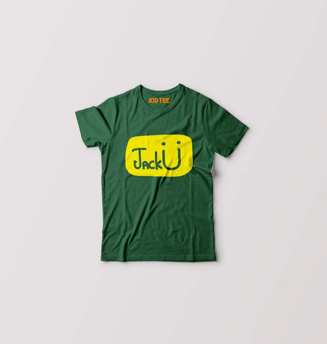 Jack u Kids T-Shirt for Boy/Girl-Dark Green-Ektarfa.online