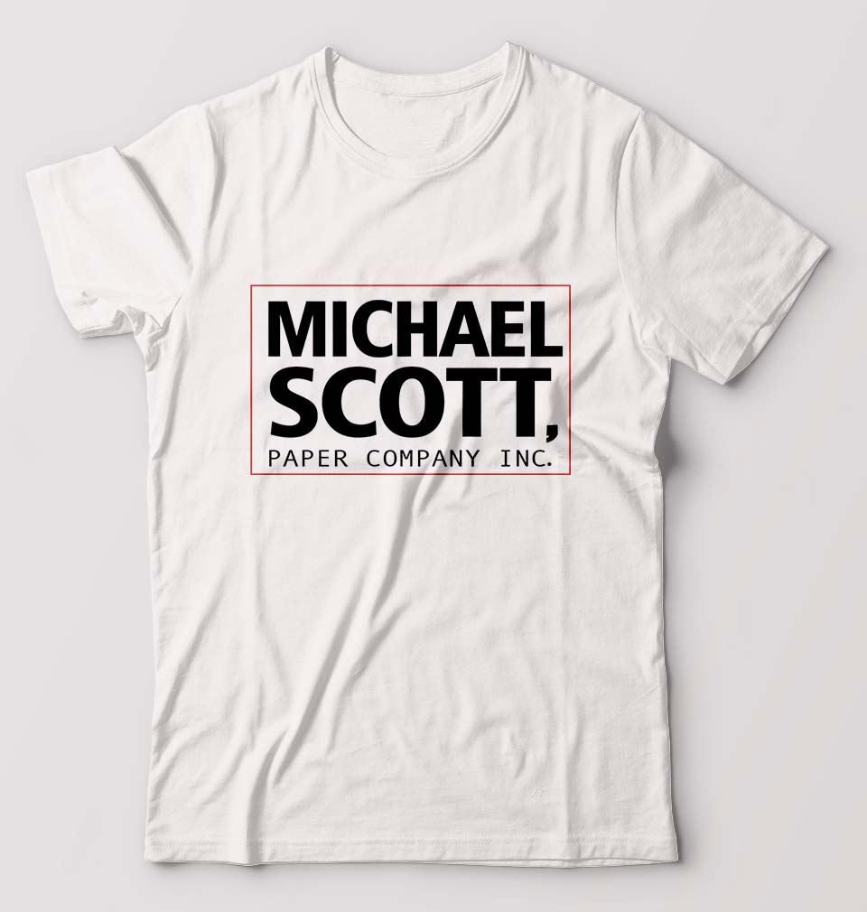 Michael Scott T-Shirt for Men-White-Ektarfa.online