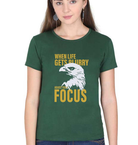 Eagle T-Shirt for Women-Dark Green-Ektarfa.online